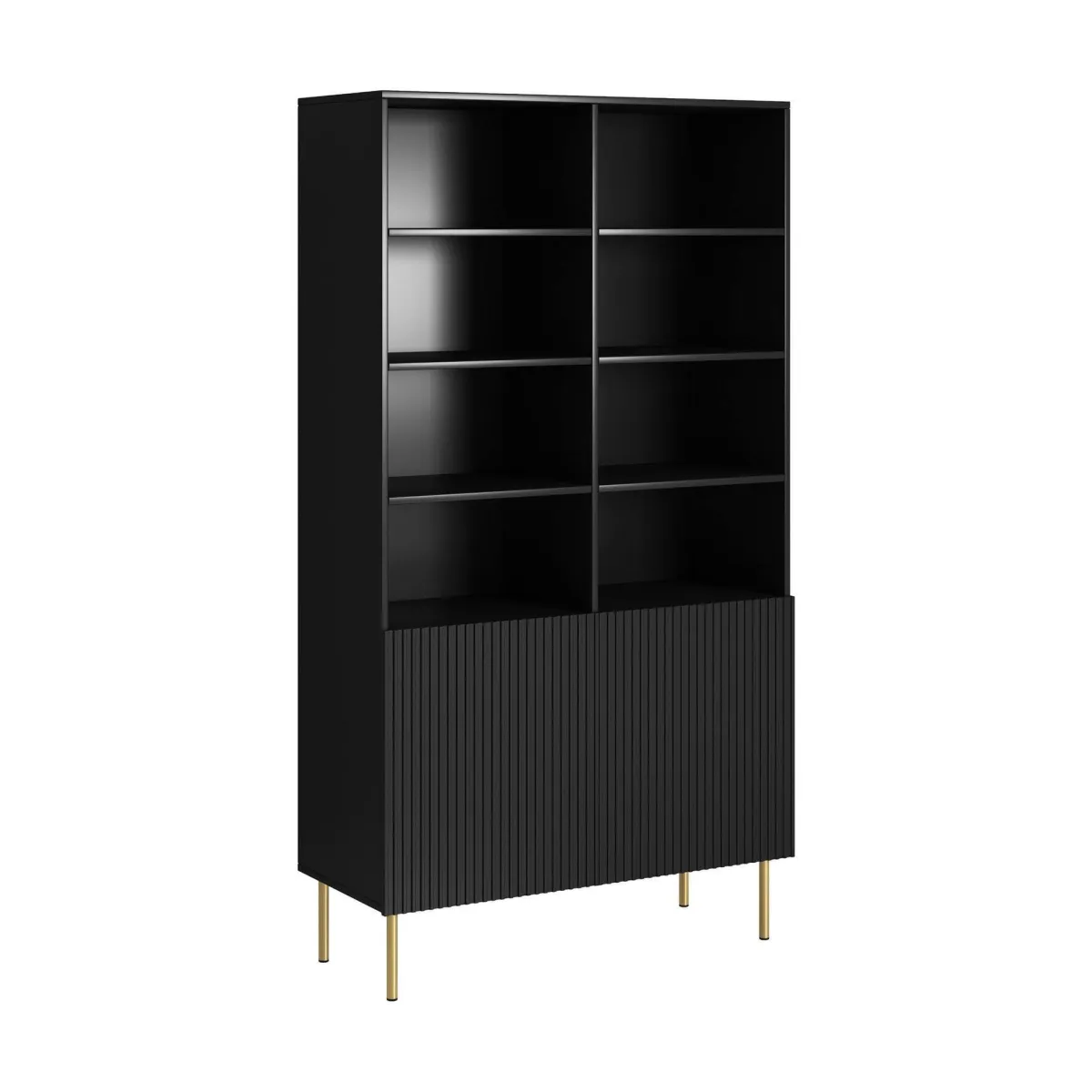 Librerie > Dmora Libreria Maierato, 100x42 h177 cm, Nero