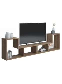 Librerie > Dmora Libreria 4 Ripiani Portata Ripiani 5 130x50x25h cm, Sfumatura Colore Struttura Quercia Marrone Quercia
