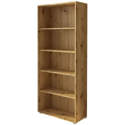 Libreria Marrone Rovere 4 Ripiani Installazione a Terra 79x34x188h cm, Struttura Mobile Verticale - Brugnera