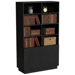 Librerie > Dmora Libreria Miniato, 172x40 h100 cm, Nero