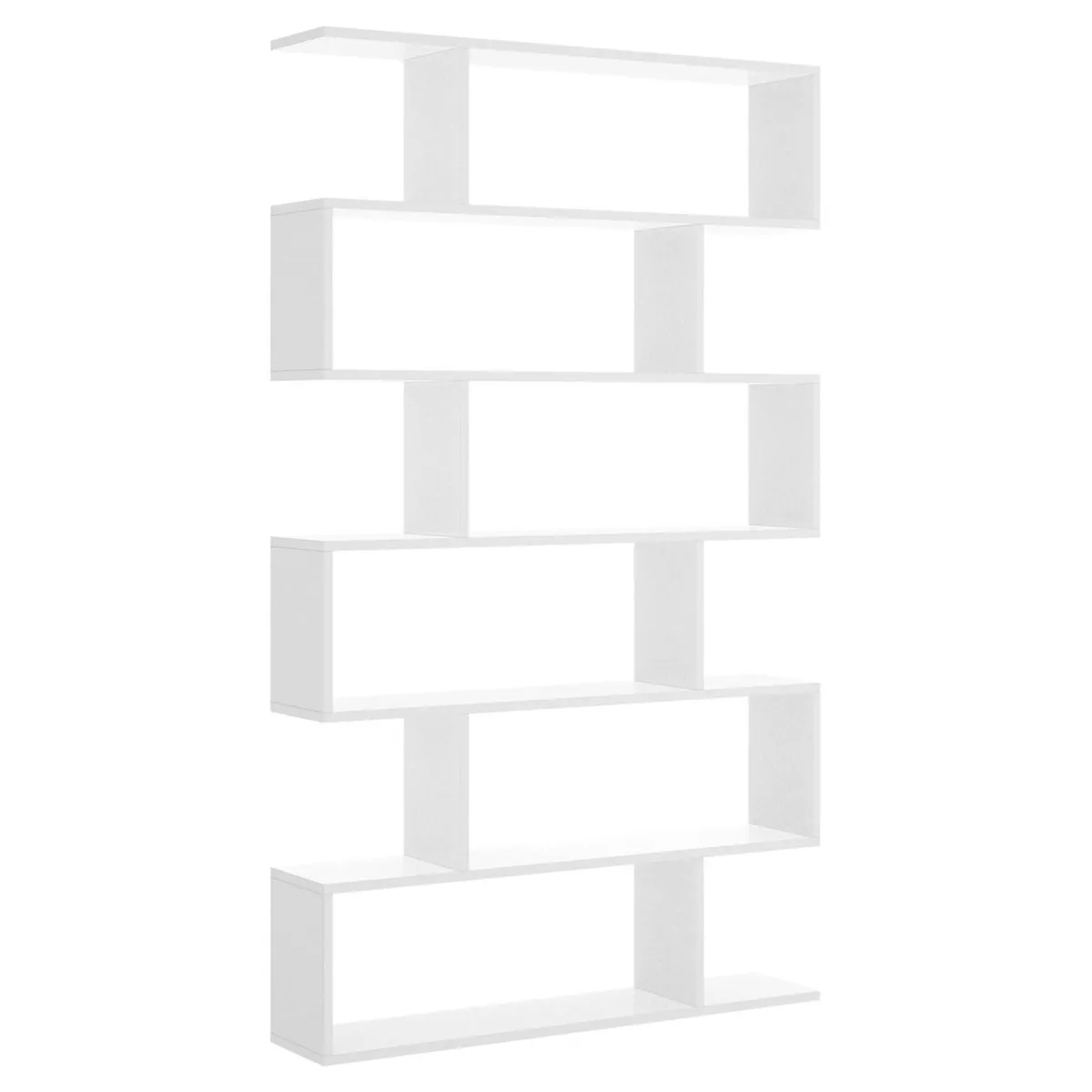 Librerie|Ufficio > Dmora Libreria moderna bianca lucida 80x190h cm - As Bianco Lucido