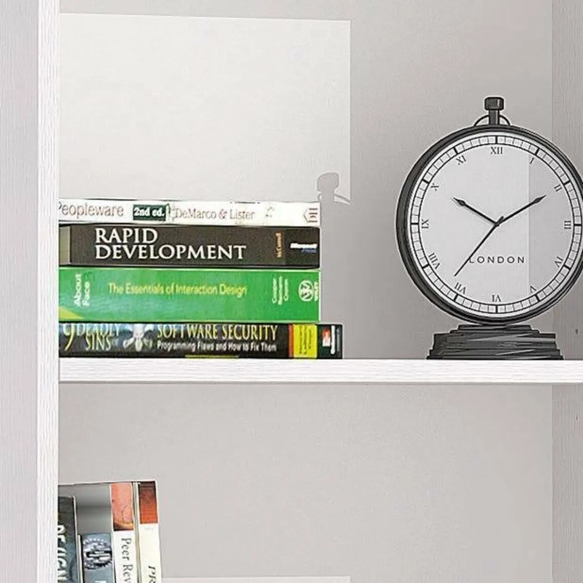 Libreria moderna bianca 60x130h cm - Aky