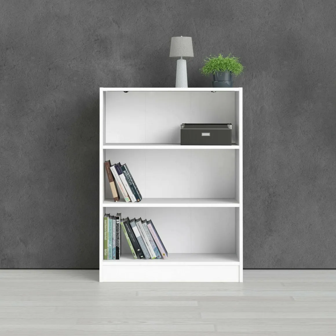 Librerie > Dmora Libreria moderna bianca 79x166h cm - Erin Bianco