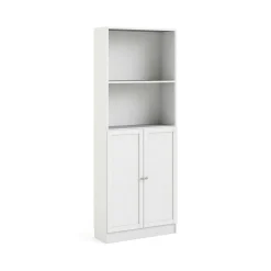 Librerie > Dmora Libreria moderna bianca 79x203h cm - Michel Bianco