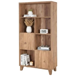 Librerie > Dmora Libreria moderna quercia 89x186h cm - Apice Marrone Quercia