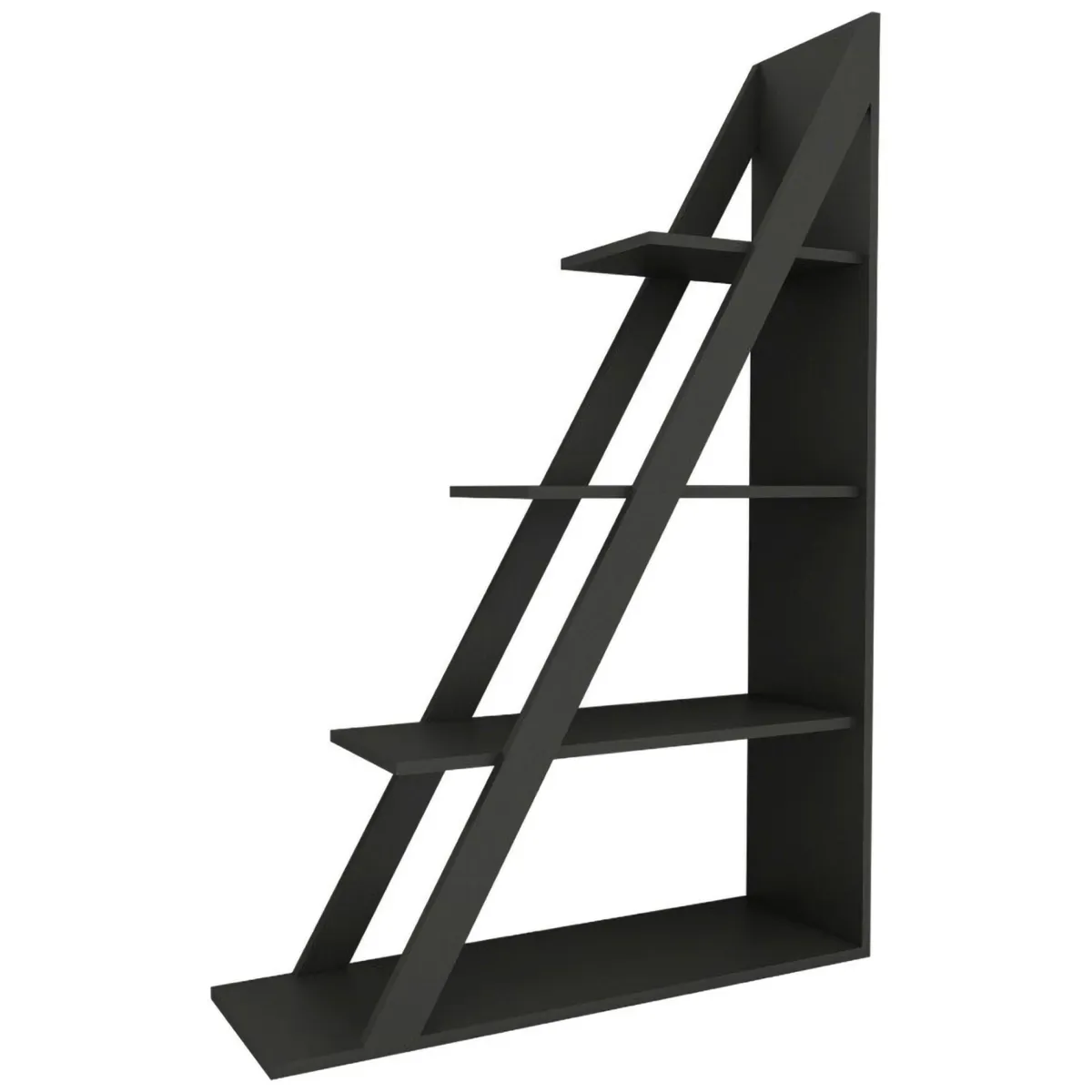 Librerie > Dmora Libreria 3 Ripiani Installazione Libera 100x30x150h cm, Struttura Verticale - Camaiore Nero Antracite