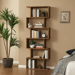 Libreria 5 ripiani acero 80x192h cm - Alowha