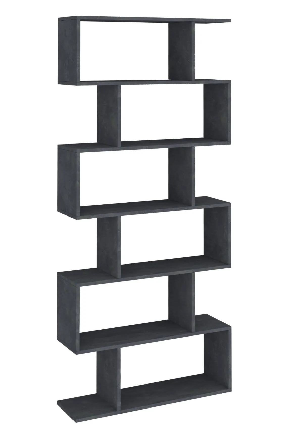 Libreria 5 ripiani ardesia 80x192h cm - Alowha
