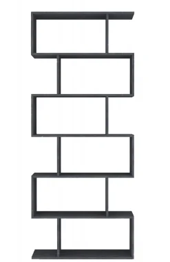 Libreria 5 ripiani ardesia 80x192h cm - Alowha