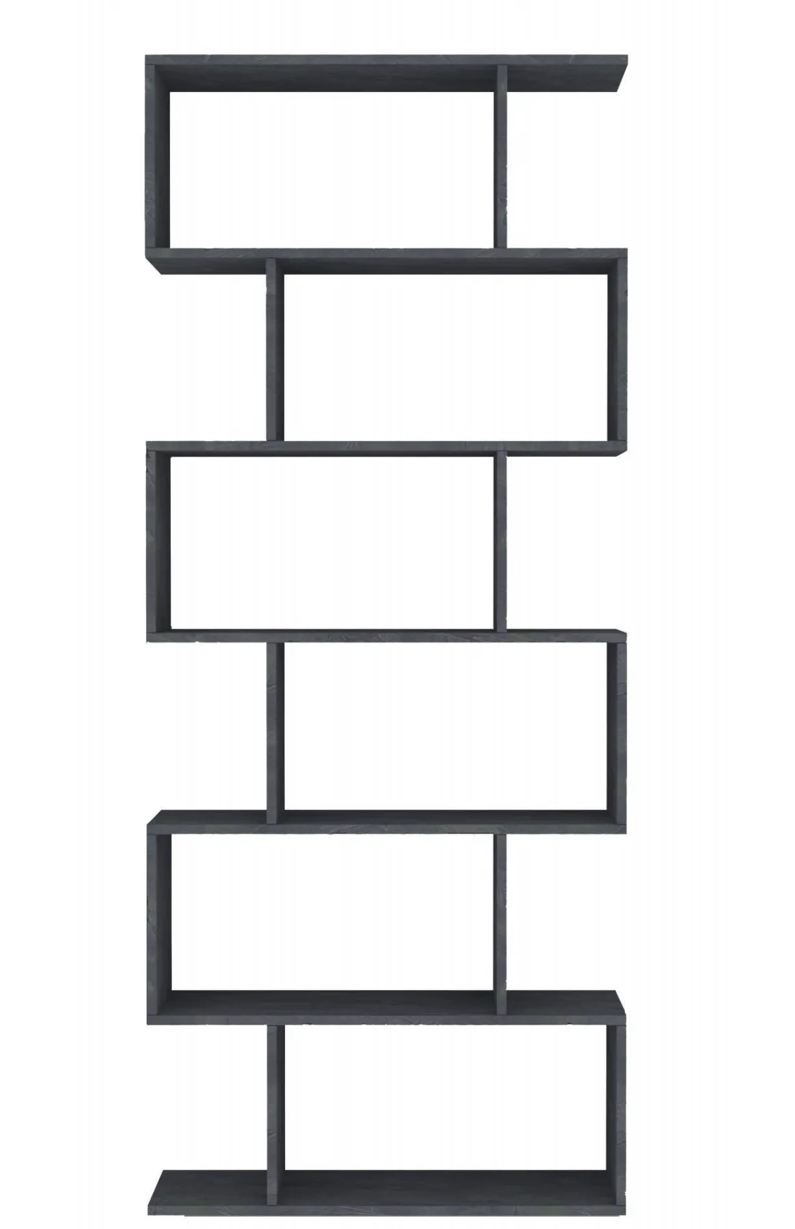 Libreria 5 ripiani ardesia 80x192h cm - Alowha