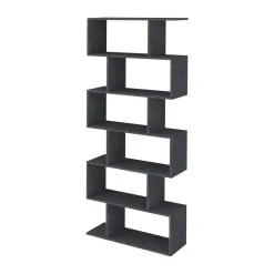 Libreria 5 ripiani ardesia 80x192h cm - Alowha