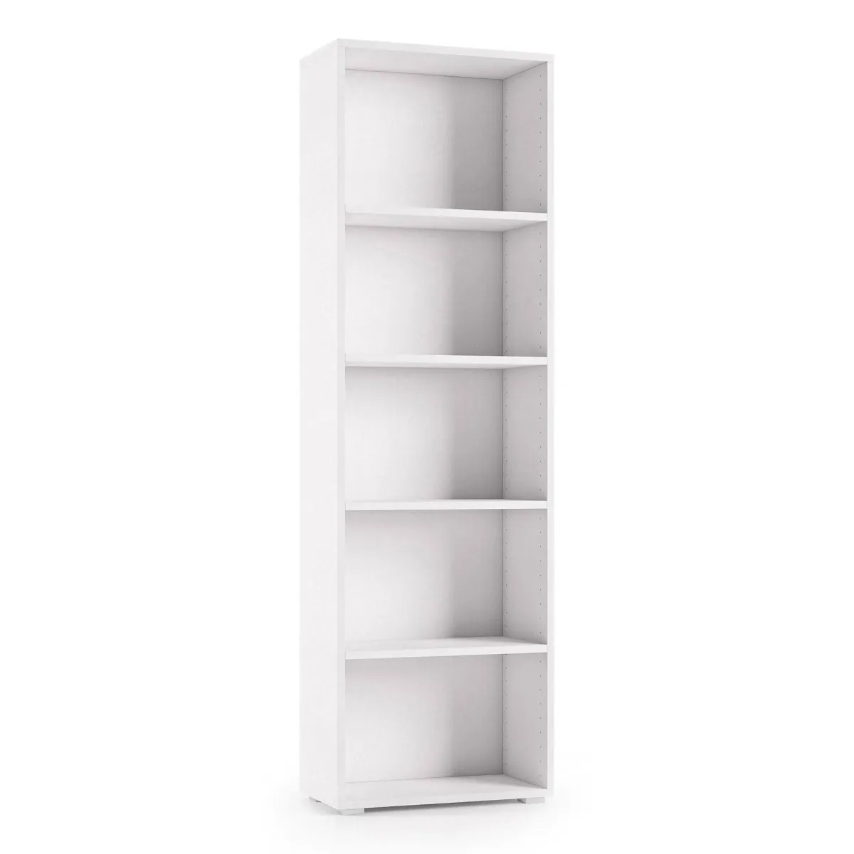 Librerie|Ufficio > Dmora Libreria 5 ripiani bianca 60x195h cm - Allevien Bianco