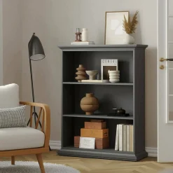 Librerie > Dmora Libreria 5 ripiani grigia 96x125h cm - Liguria Grigio