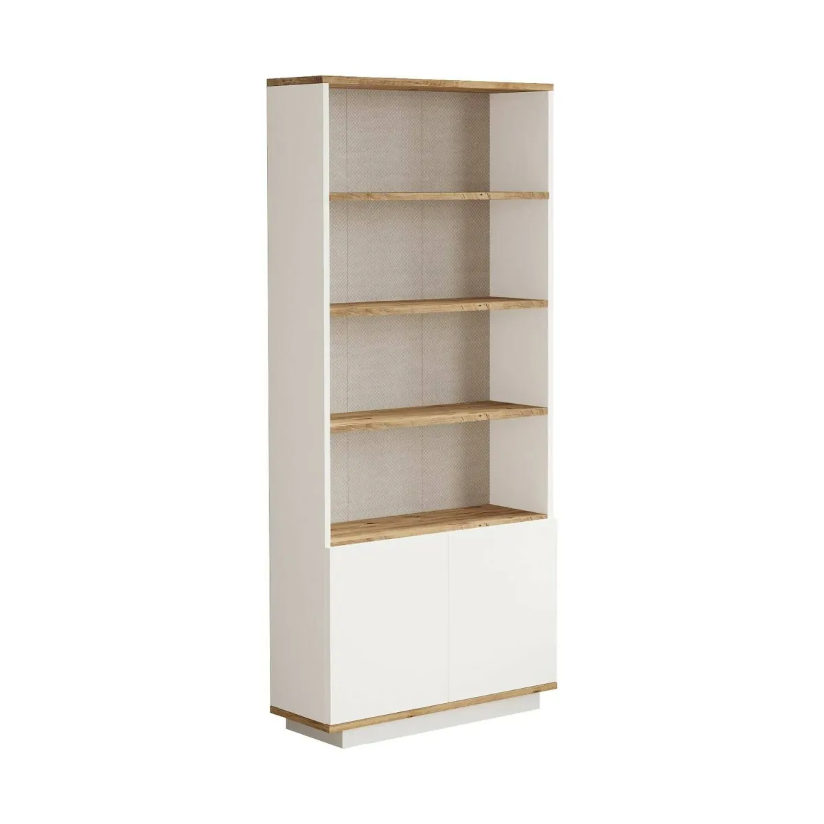 Librerie|Ufficio > Dmora Libreria 4 ripiani quercia e bianca 75x168h cm - Achromic Bianco, Marrone Quercia