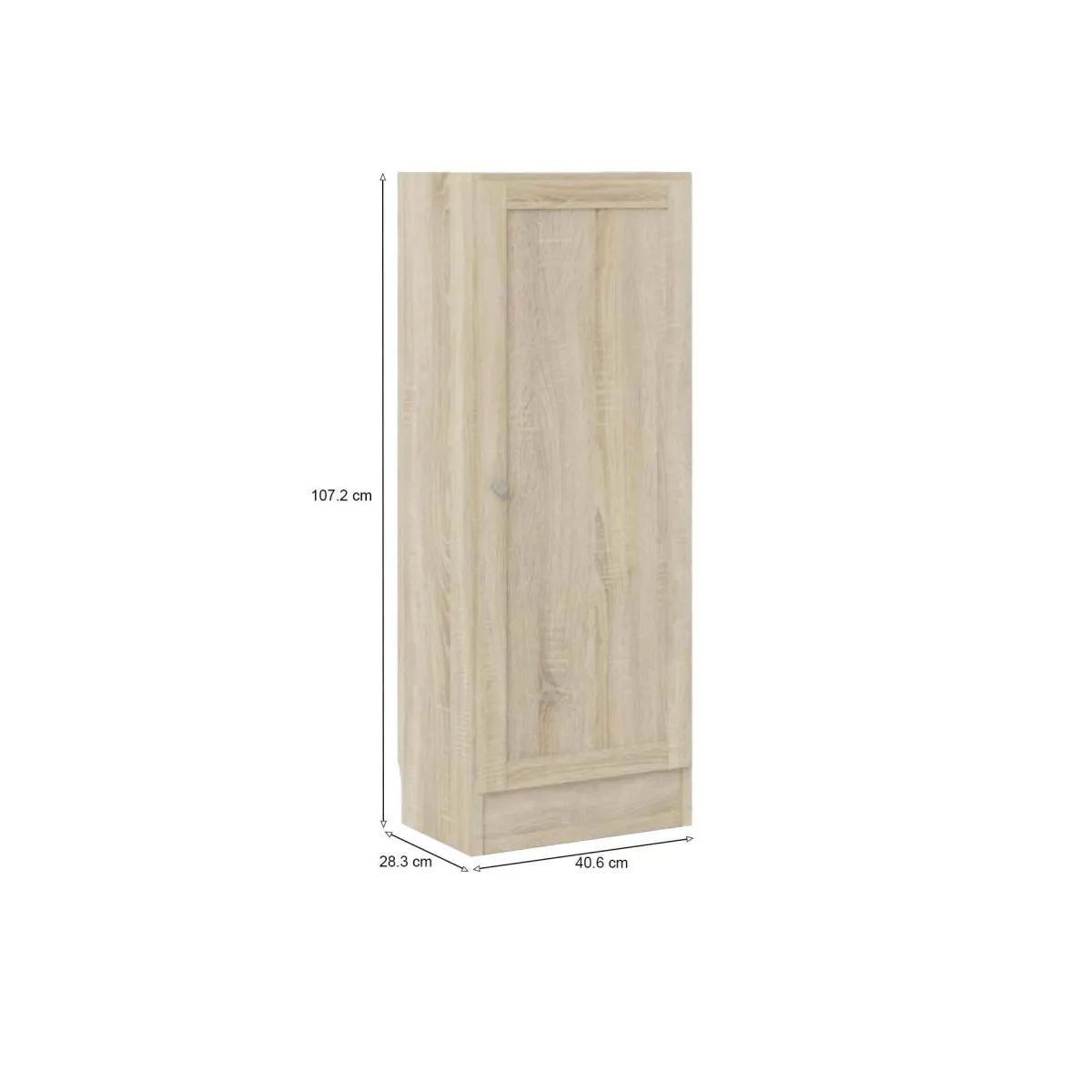 Librerie > Dmora Libreria 2 ripiani quercia 40x107h cm - Amedee Marrone Quercia