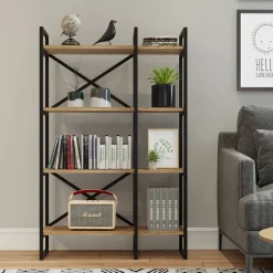 Librerie > Dmora Libreria 4 ripiani quercia 87x138h cm - Desire Marrone Quercia
