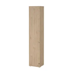 Libreria 4 ripiani rovere e bianca 40x204h cm - Baaz