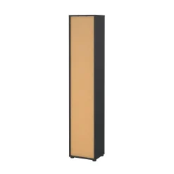 Librerie > Dmora Libreria 4 ripiani rovere e grigia 40x204h cm - Erevan Grigio, Marrone Rovere