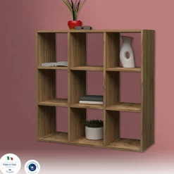 Libreria 6 ripiani rovere 90x90h cm - Acquaro