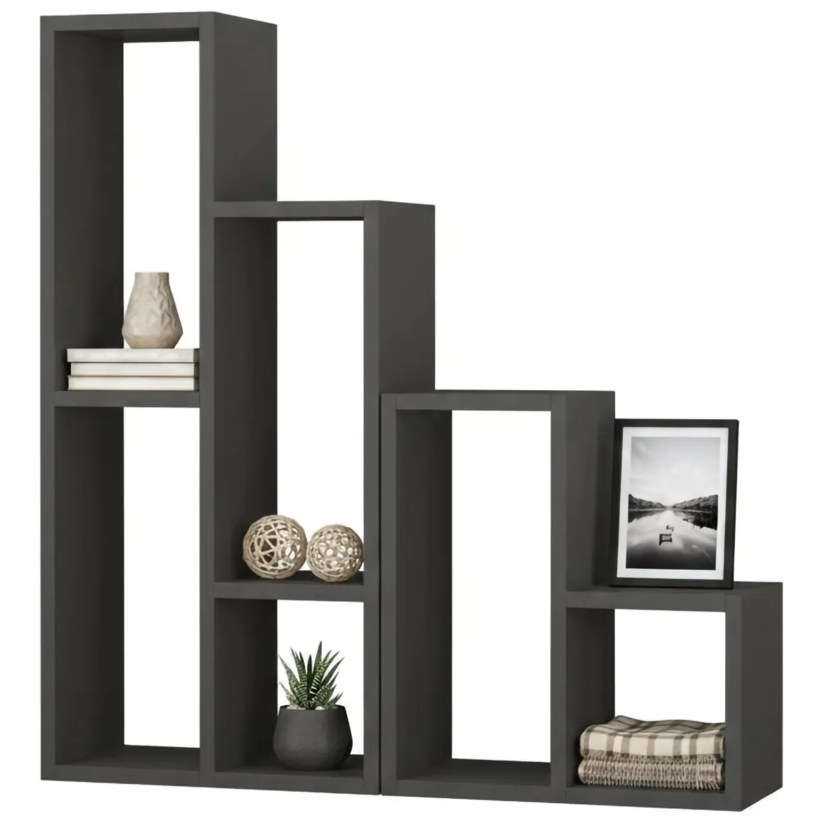 Libreria salvaspazio antracite 42x89h cm - Isang