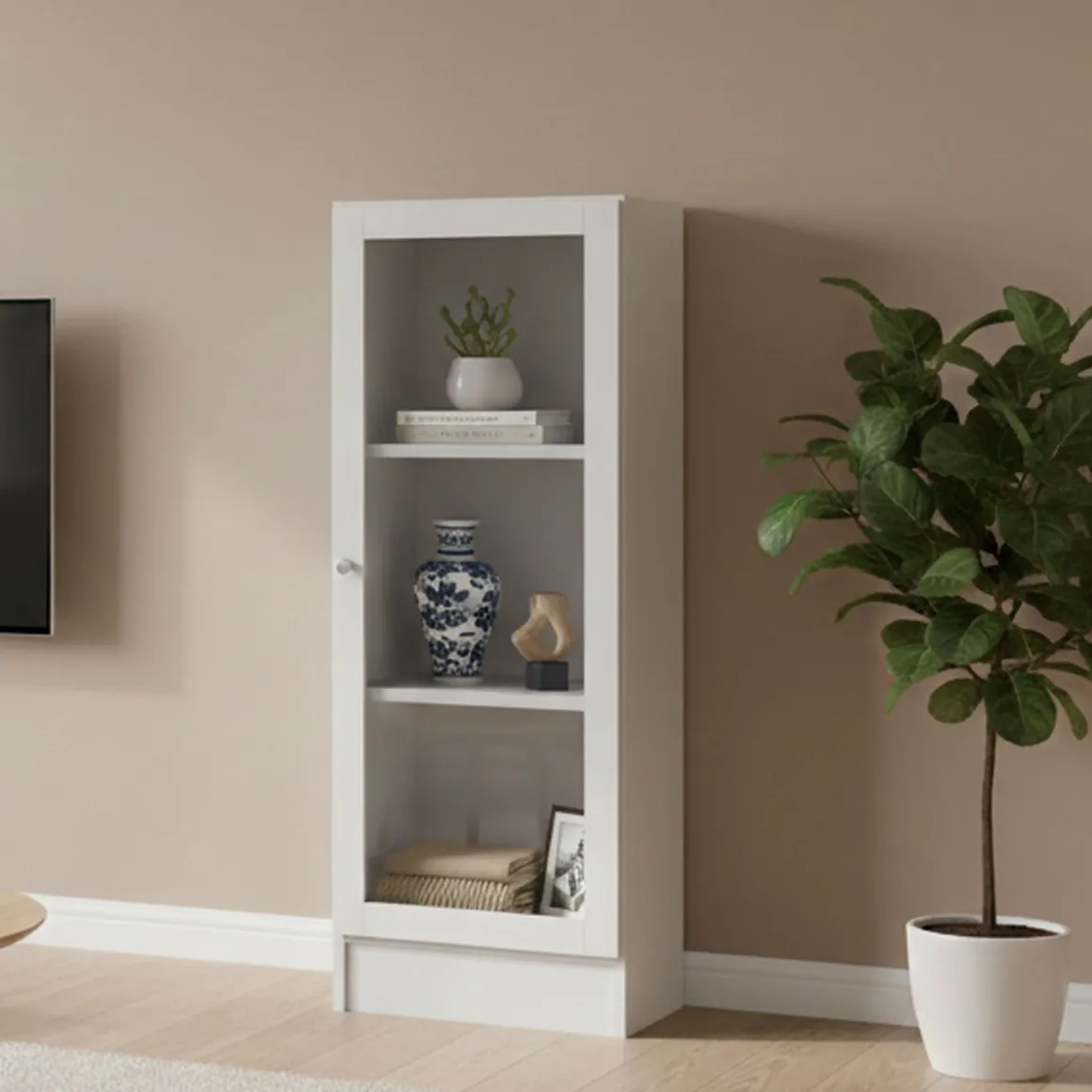 Libreria salvaspazio bianca 40x107h cm - Goring
