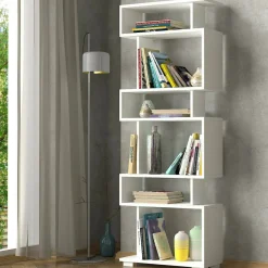 Libreria salvaspazio bianca 60x165h cm - Doralice