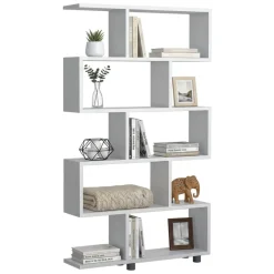 Libreria salvaspazio bianca 90x156h cm - Severa
