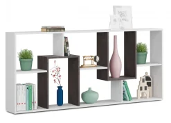 Libreria salvaspazio bianca e ossido 80x180h cm - Arconnor