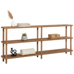 Librerie > Dmora Libreria salvaspazio quercia 58x138h cm - Allium Marrone Quercia