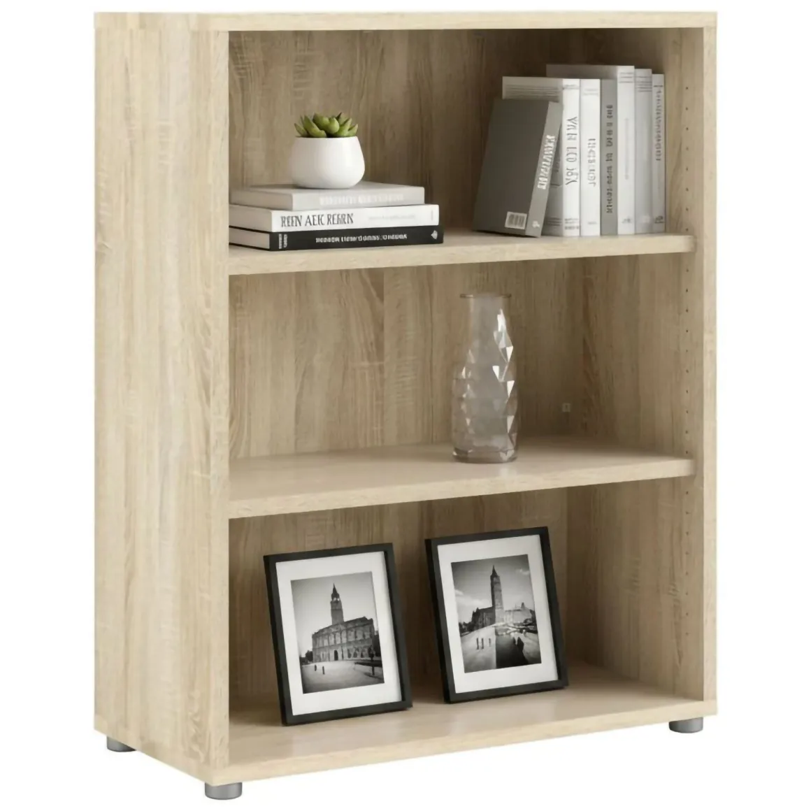 Librerie|Ufficio > Dmora Libreria salvaspazio quercia 90x156h cm - Severa Marrone Quercia