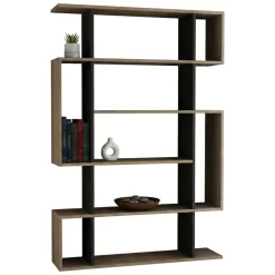 Libreria salvaspazio quercia e antracite 110x161h cm - Agamermis