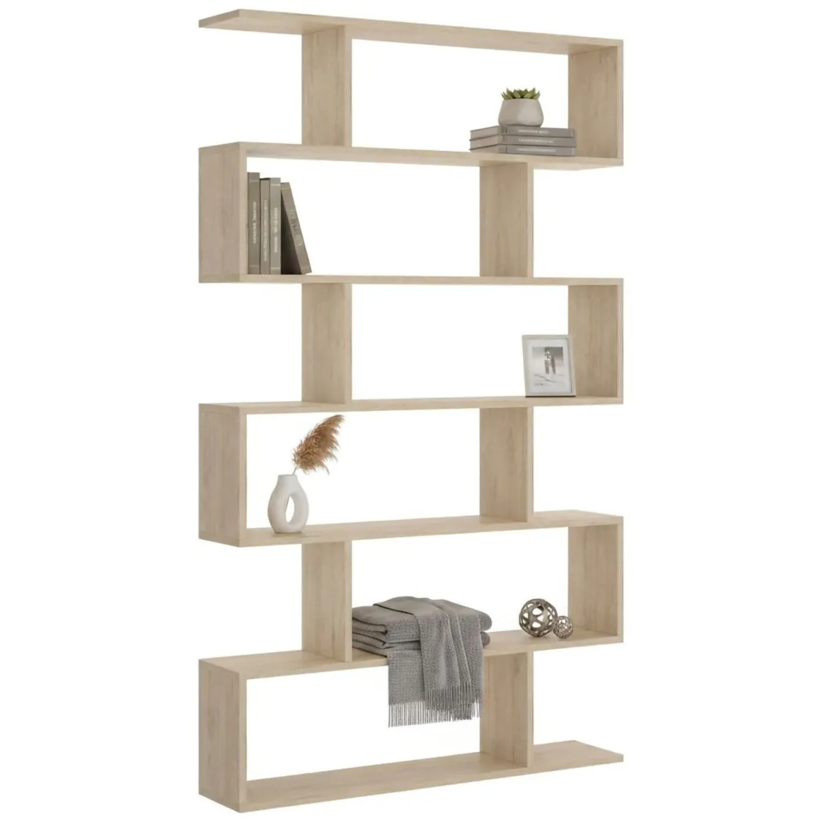 Libreria salvaspazio rovere 80x190h cm - As