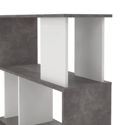 Libreria verticale cemento e bianca 80x173h cm - Arg