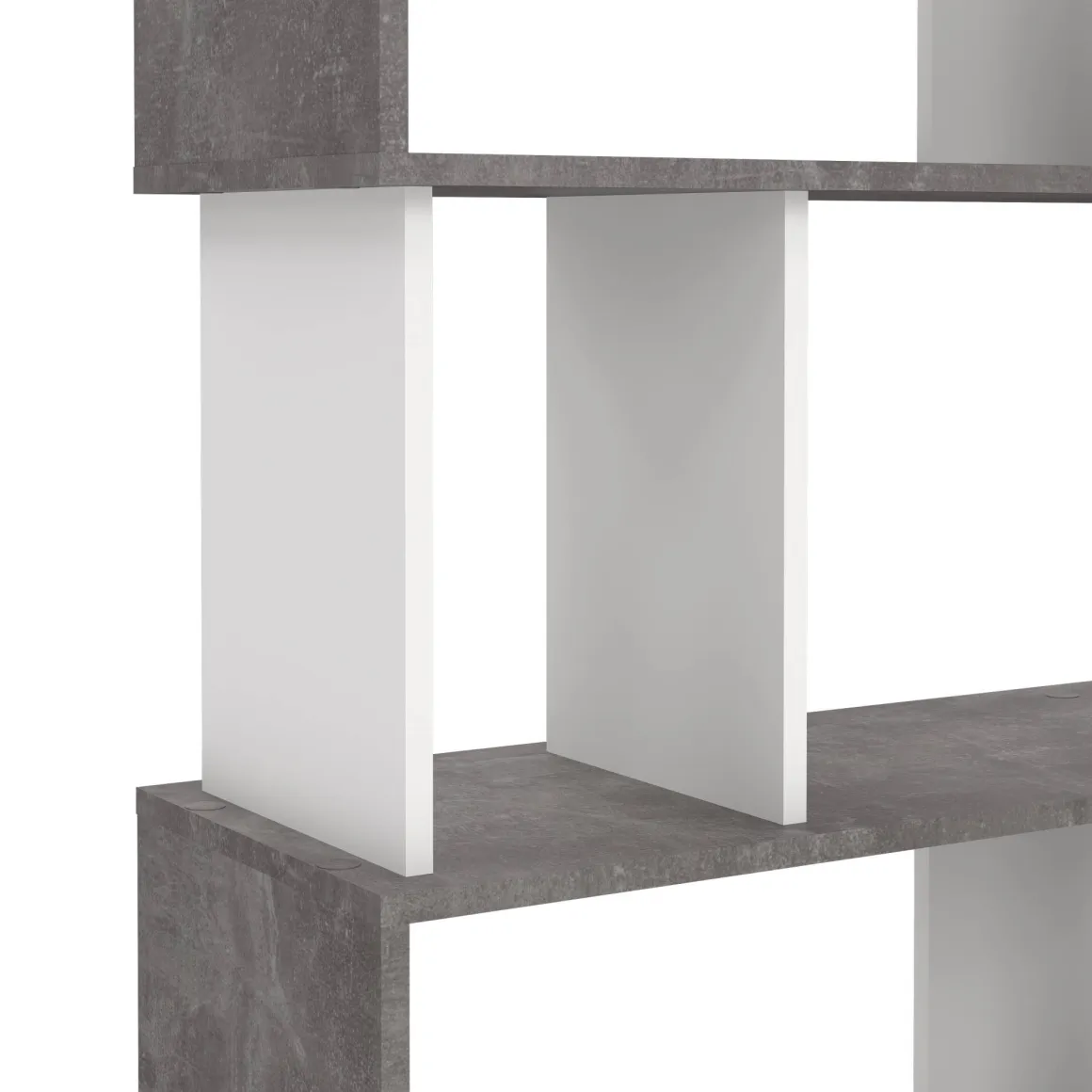 Libreria verticale cemento e bianca 80x173h cm - Arg