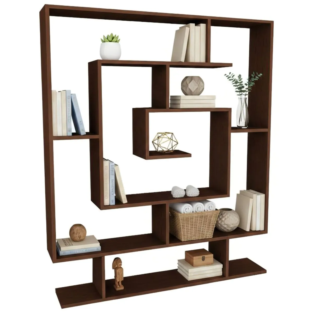 Librerie > Dmora Libreria verticale 124x149h cm - Sanvu Marrone