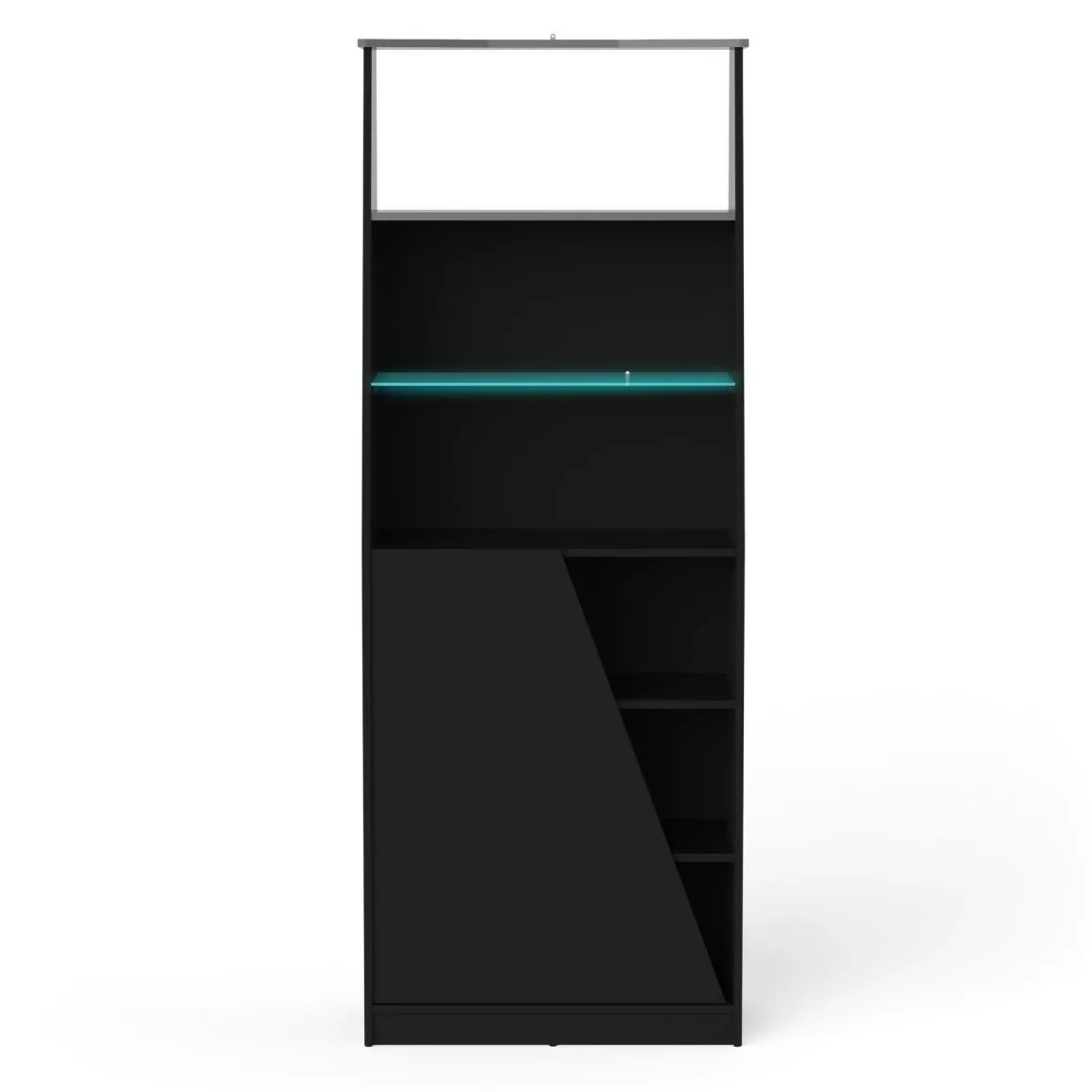 Librerie > Dmora Libreria verticale nera 89x221h cm - Armon Nero
