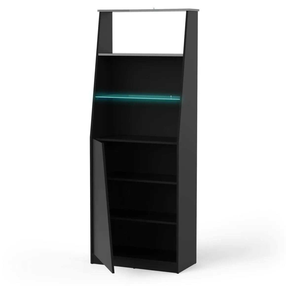 Librerie > Dmora Libreria verticale nera 89x221h cm - Armon Nero