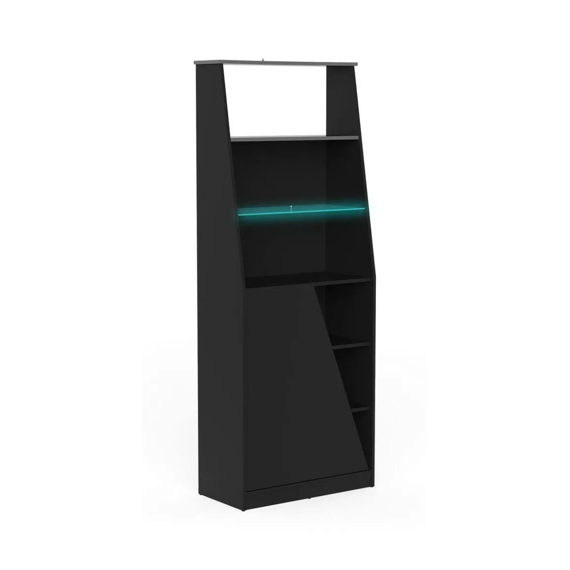 Librerie > Dmora Libreria verticale nera 89x221h cm - Armon Nero