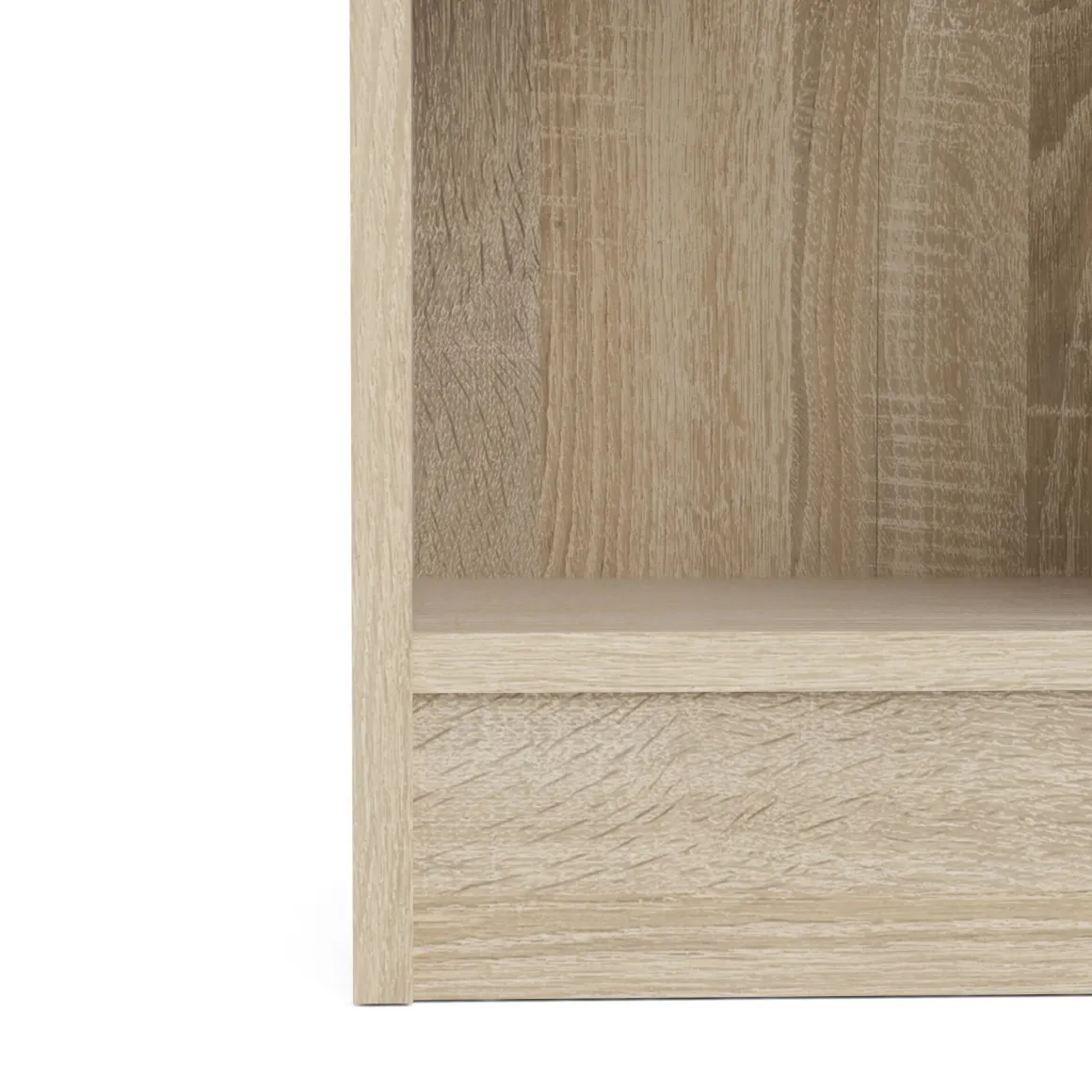 Librerie > Dmora Libreria verticale quercia e bianca 75x170h cm - Gaston Bianco, Marrone Quercia