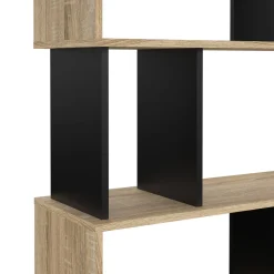 Libreria verticale quercia e nera 80x173h cm - Arg