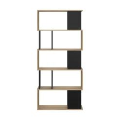Libreria verticale quercia e nera 80x173h cm - Arg