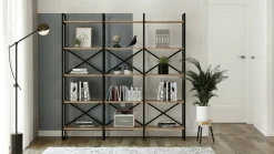 Libreria verticale quercia 170x175h cm - Gauro
