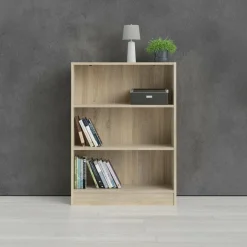 Librerie > Dmora Libreria verticale quercia 79x203h cm - Abelarda Marrone Quercia