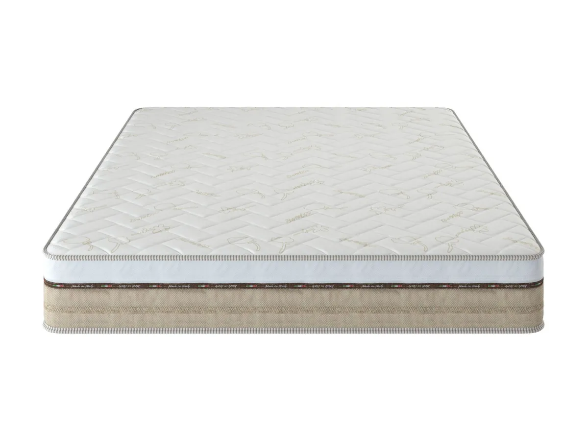 Materassi|Materassi Matrimoniali > Dmora Materasso assorbimento pressione alla francese 140x190 in Memory Foam - Annus Bianco
