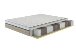 Materassi|Materassi Matrimoniali > Dmora Materasso assorbimento pressione alla francese 140x190 in Memory Foam - Annus Bianco