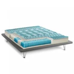 Materasso bilanciato piazza e mezza 120x200 in Memory Foam sfoderabile - Lilia