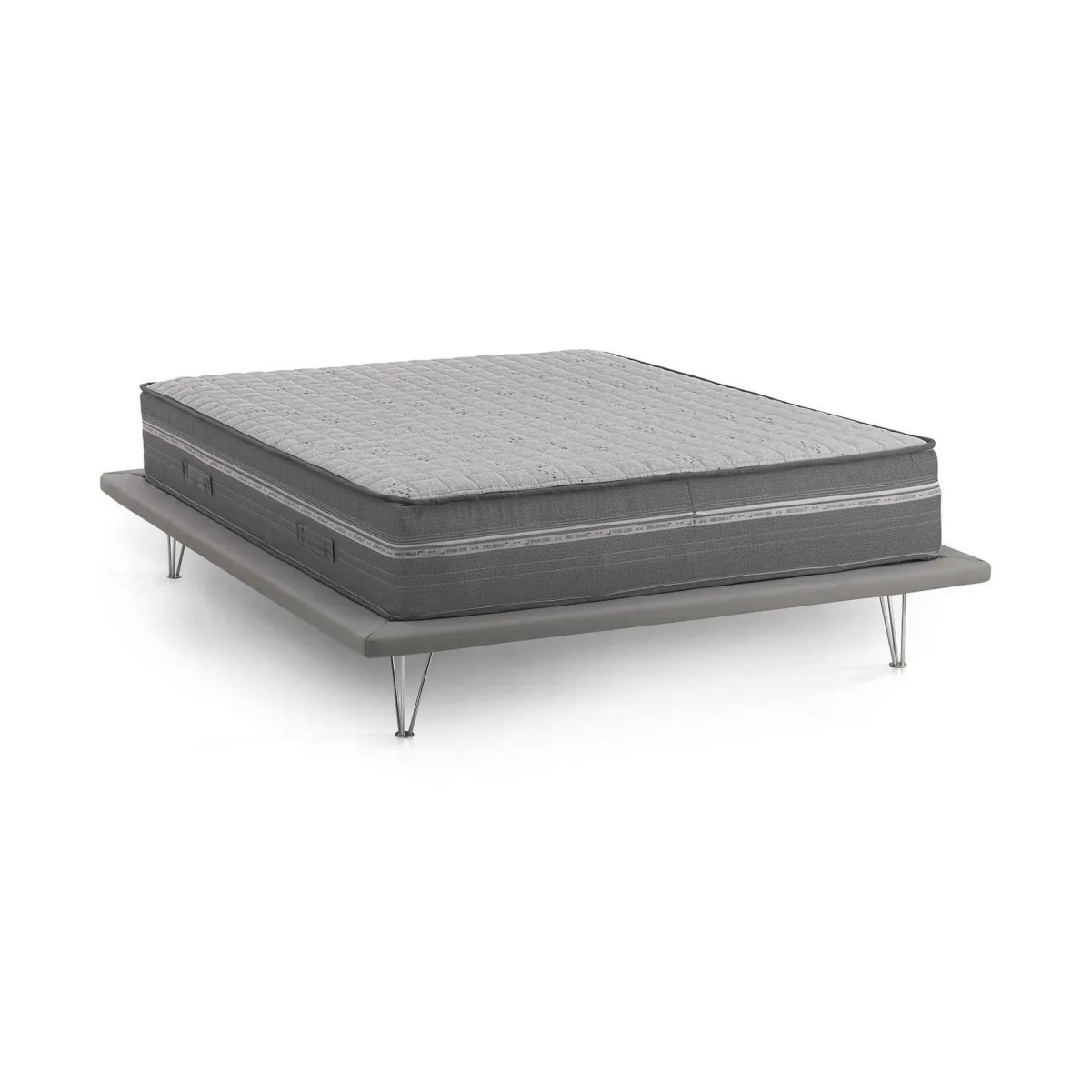 Materassi|Materassi Matrimoniali > Dmora Materasso comfort assoluto matrimoniale 160x190 in Memory Foam sfoderabile - Amomali Grigio