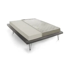 Materassi|Materassi Matrimoniali > Dmora Materasso comfort flessibile matrimoniale 160x190 in Memory Foam sfoderabile - Marcella Azzurro, Grigio