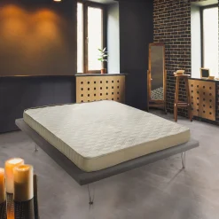 Materassi|Materassi Matrimoniali > Dmora Materasso comfort flessibile matrimoniale 160x190 in Memory Foam sfoderabile - Marcella Azzurro, Grigio