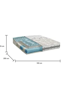 Materasso comfort morbido matrimoniale 160x200 in Memory Foam sfoderabile - Aclio